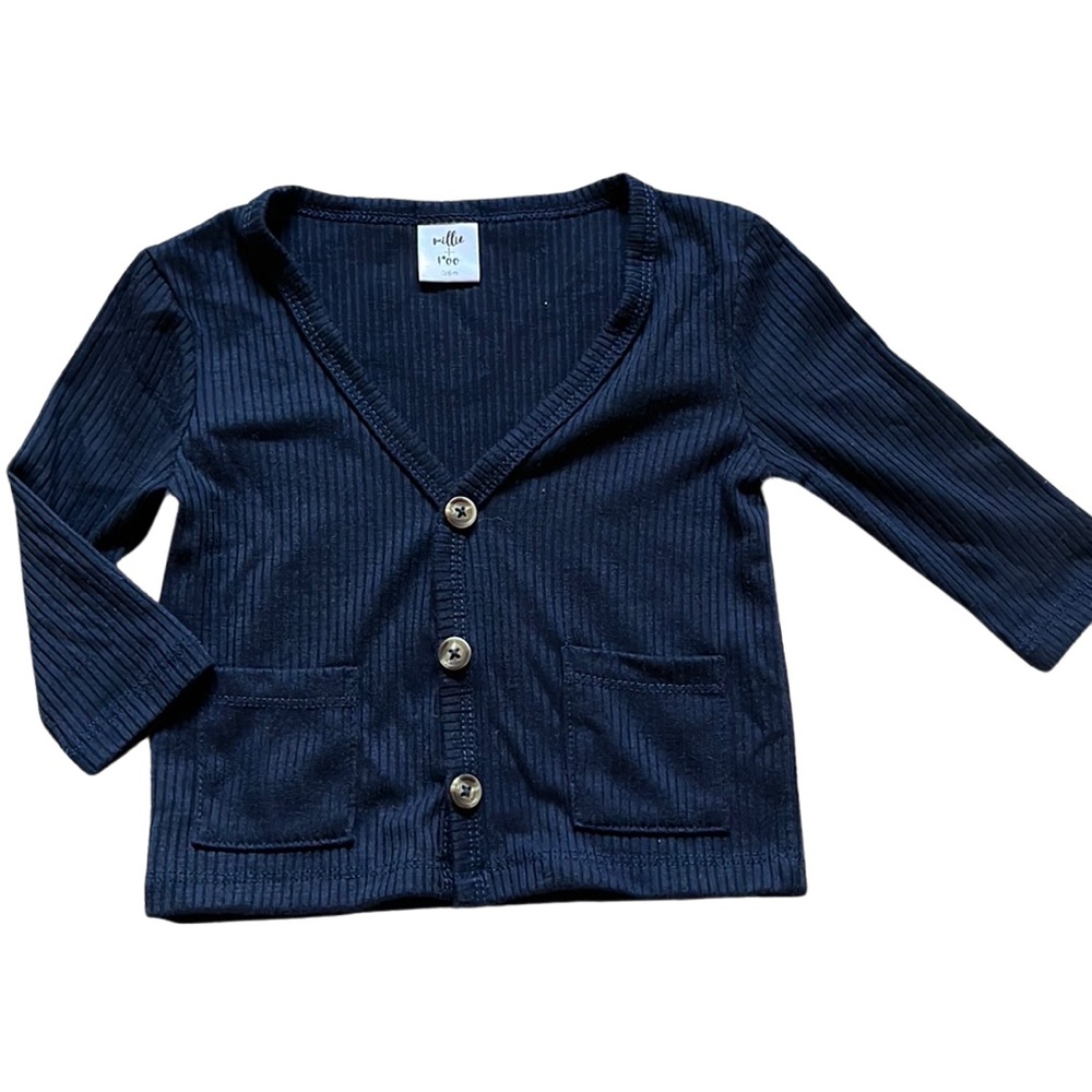 Millie + Roo Ribbed Cardigan